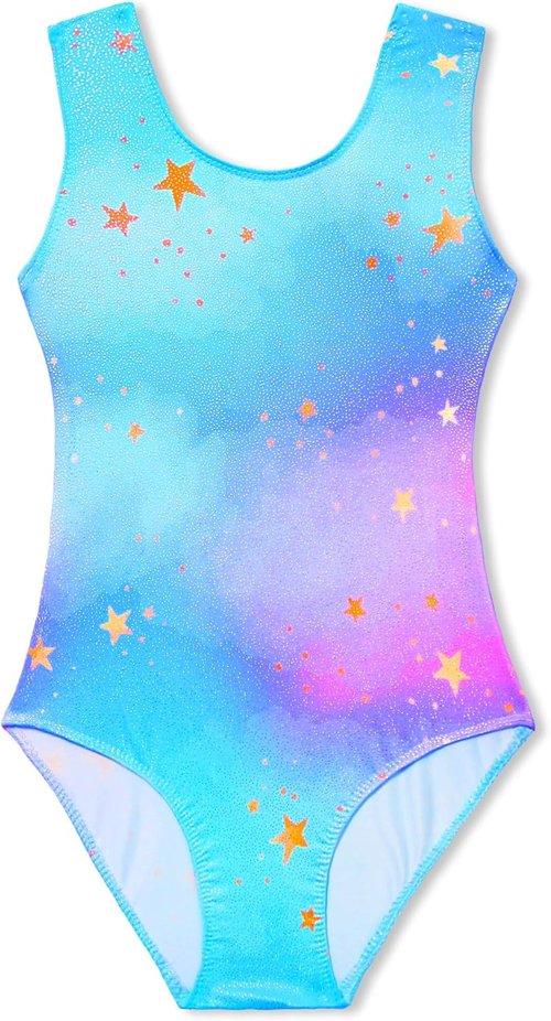 Domusgo Gymnastics Leotards - Sparkly One-Piece Tumbling Outfit for Girls | Stylish & Comfortable
