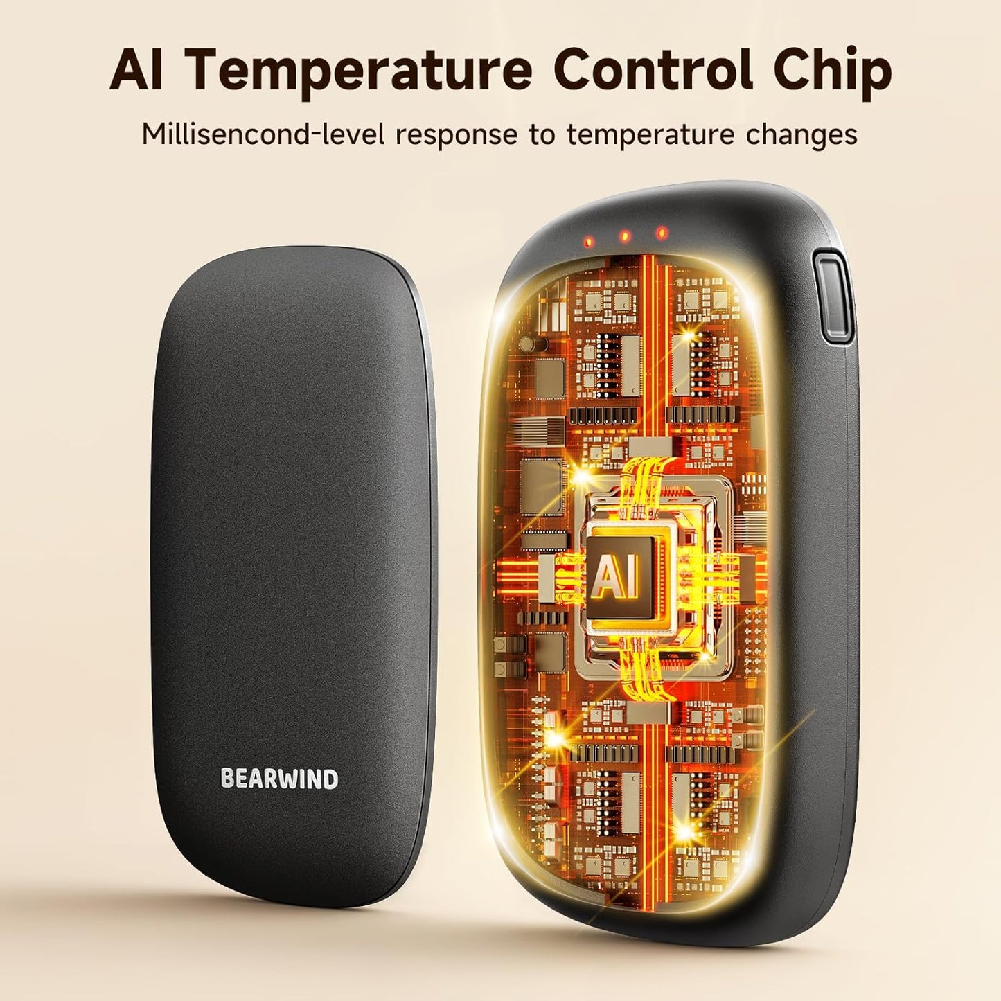 Skiennix Electric Hand Warmers - Rechargeable 2-Pack Magnetic Pocket Heaters | Portable Winter Essentials for Outdoor Use