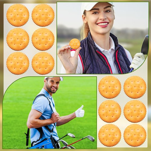 Foilswirl 12 Pcs Cookies Golf Ball Markers Funny Golf Ball Markers Gifts Accessories Sets for Men Women Golfer Gifts, 1.57 in