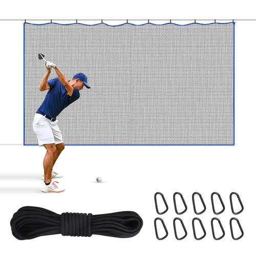 Kynara 10x10ft Golf Netting for Garage, Heavy Duty Golf Nets for Backyard, Sports Netting for Backyard Barrier, Backstop Netting, Safety Net
