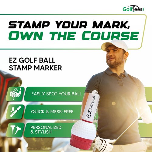 EZBallStamp Golf Ball Stamp Marker (Black Dragon)