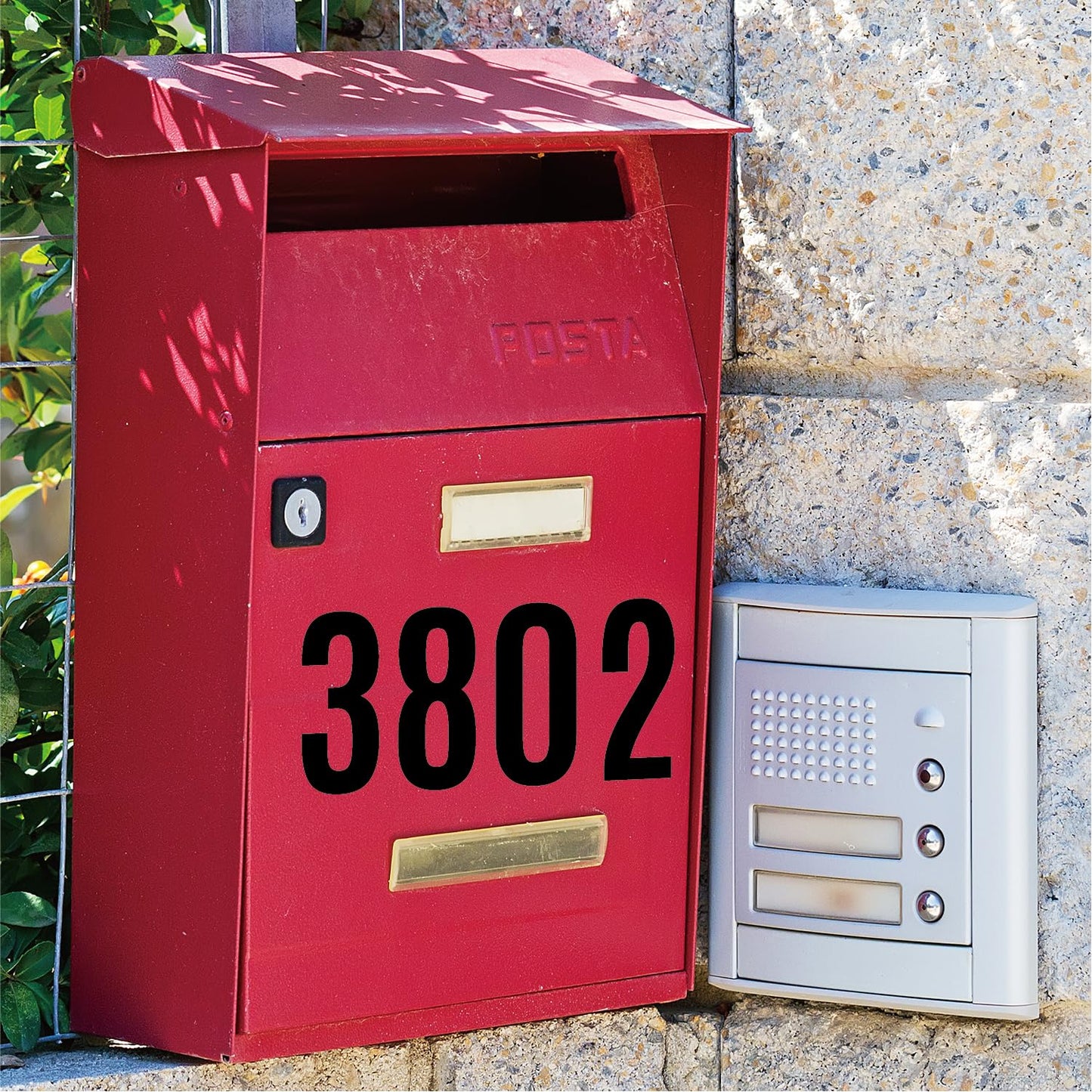 30 Sheets 159 PCS Large Letter and Numbers Stickers 6inch Vinyl Self Adhesive Stickers for Crafts Outdoor Sign Wall Mailbox Windows Doors Car Poster Board, Homes, Businesses, Address Numbers(Black)