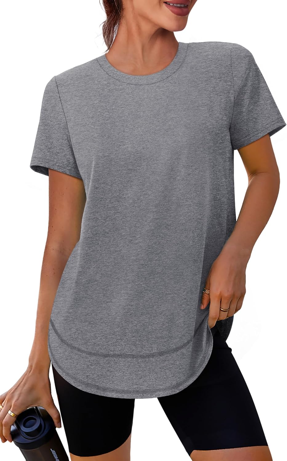 XIEERDUO Women's Workout Tops - Quick Dry Short Sleeve Shirts for Hiking & Running | Sizes S-3XL