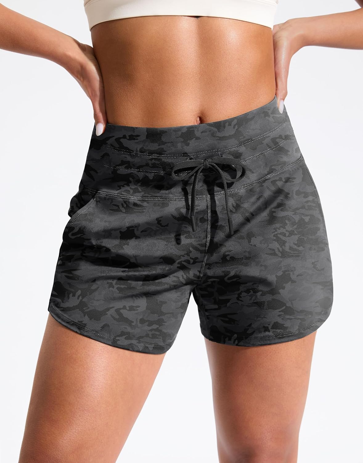 Soothfeel Women's Athletic Running Shorts - Quick Dry High Waisted with Pockets | 3.5"/5" Sizes