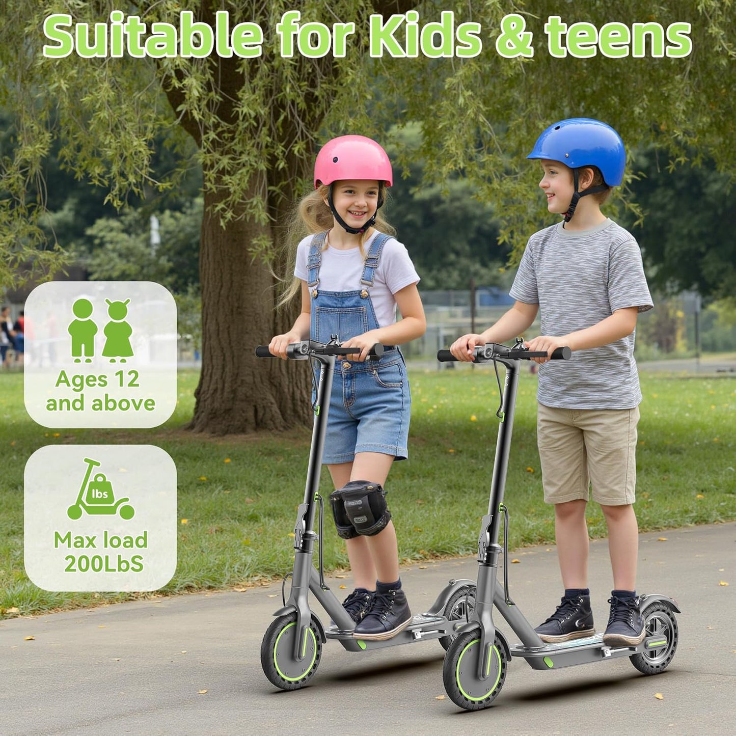 Roinside Electric Scooter - High-Performance Commuting Scooter with Solid Tires & Long Range Options