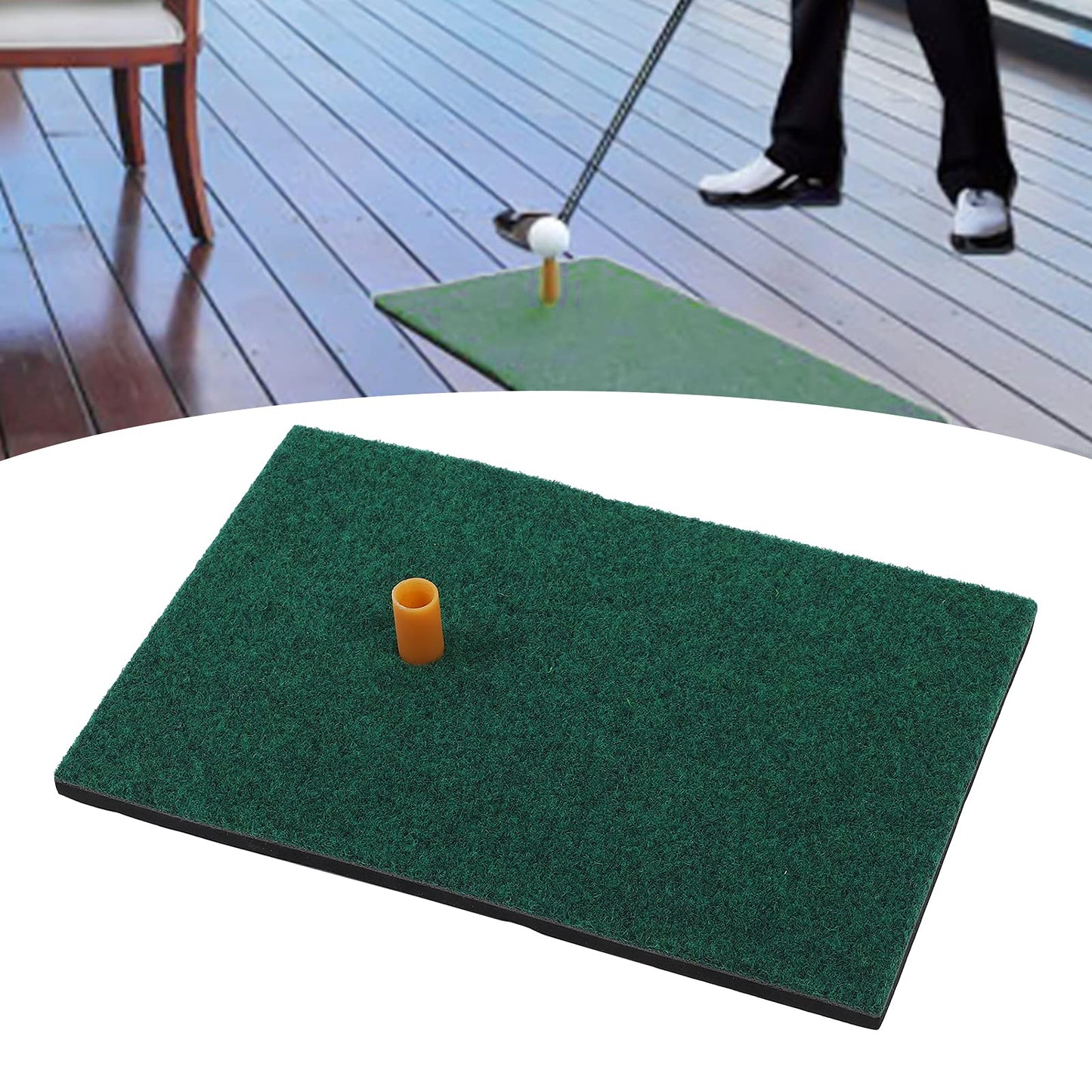 QANYEGN 30x20cm Swing Practice Mat, Practice Hiing Mat, Indoor Hiing Mat for Indoor or Outdoor Backyard