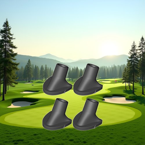 Jowxsx 4Pcs Golf Bag Stand Replacement Feet, Necessary Golf Bag Feet Replacement for Golf Bag Accessories,Strong Grip,Wear-Resistent,Easy to Install