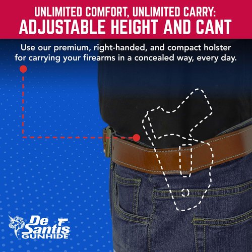 DeSantis Variable 87 IWB Holster - Compatible with Diamondback DB380, Kimber Solo, Kahr P380, Keltec P3AT, Ruger LCP/LCP II/LCP Cust, S&W Bodyguard 380, Sig P238/P238 Equinox, Beretta Pico - Black