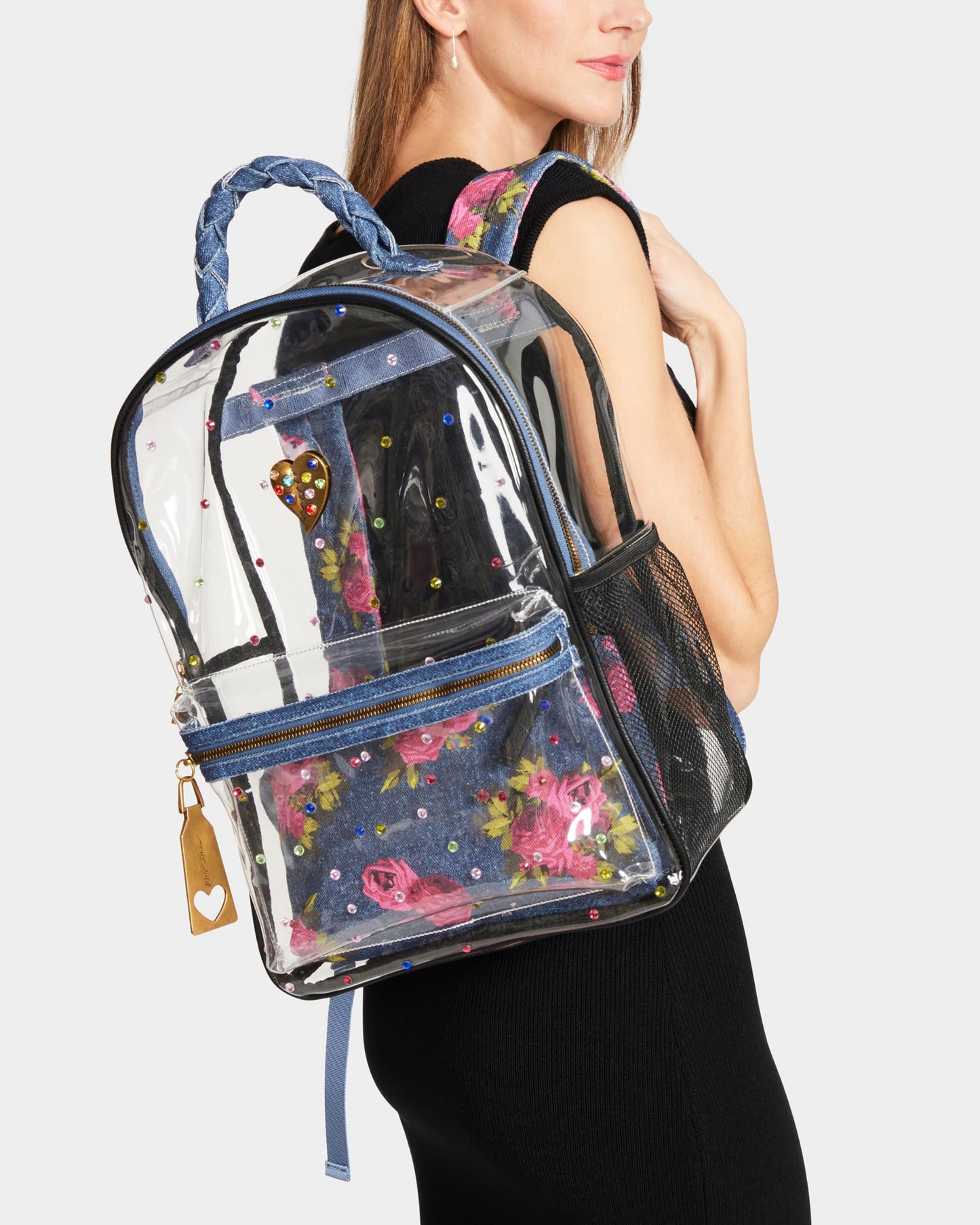 Betsey Johnson Large Clear Backpack