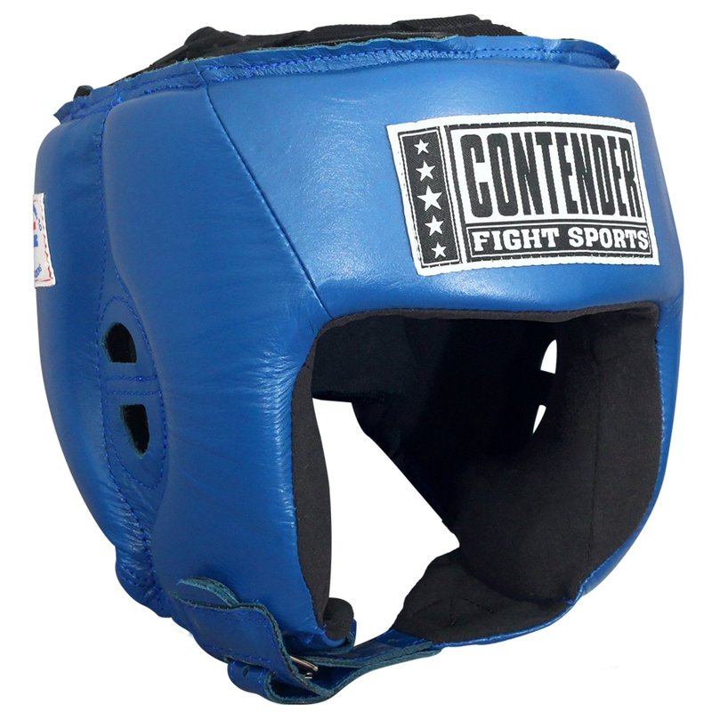 Contender Fight Sports Competition Boxing Headgear without Cheeks, Large, Black