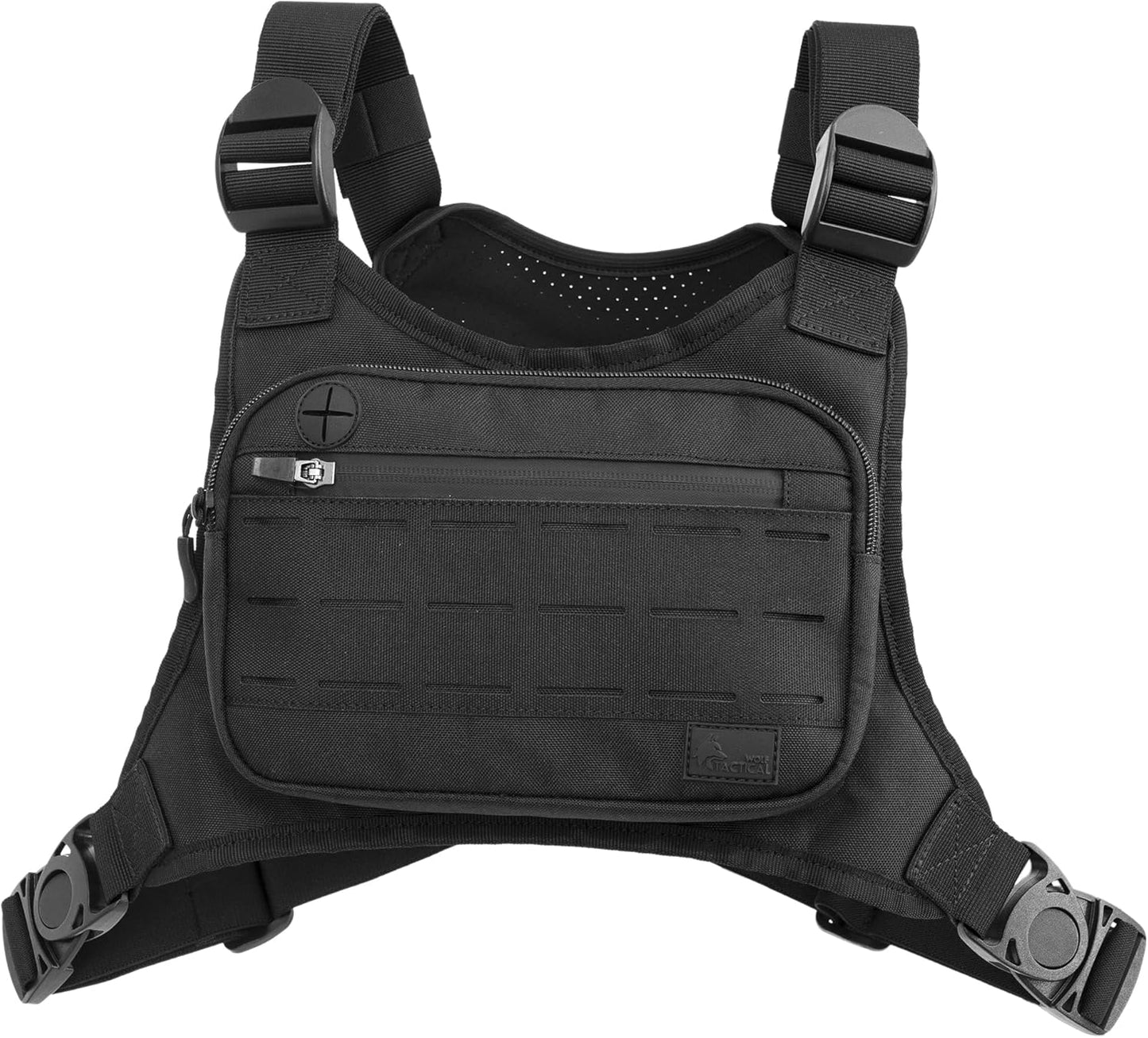 WOLF TACTICAL Chest Pack - Versatile Running Vest with Holster | Lightweight & Comfortable Design