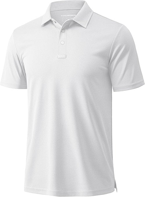 MAGCOMSEN Men's Polo Shirt - Quick Dry Short Sleeve Golf T-Shirt for Casual Work & Outdoor Use