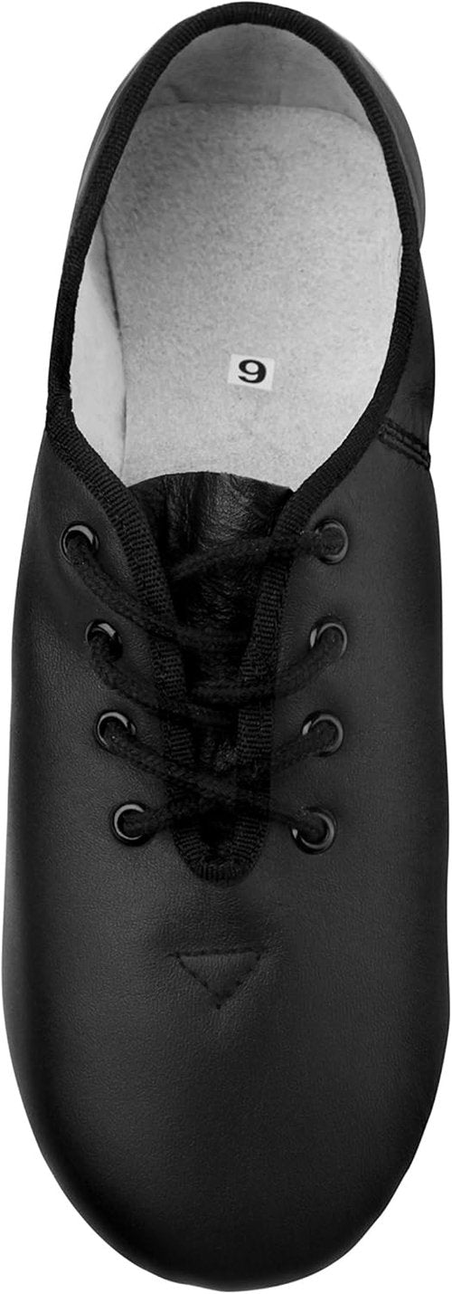 Linodes Leather Jazz Shoes - Unisex Lace-Up Dance Footwear for Men & Women