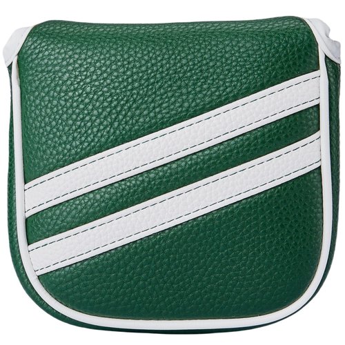 Kimpengofu Vintage Golf Club Head Covers Classic Stripes Square Mallet Putter Cover Magnetic Closure Synthetic PU Leather Headcover (Green Square Mallet)