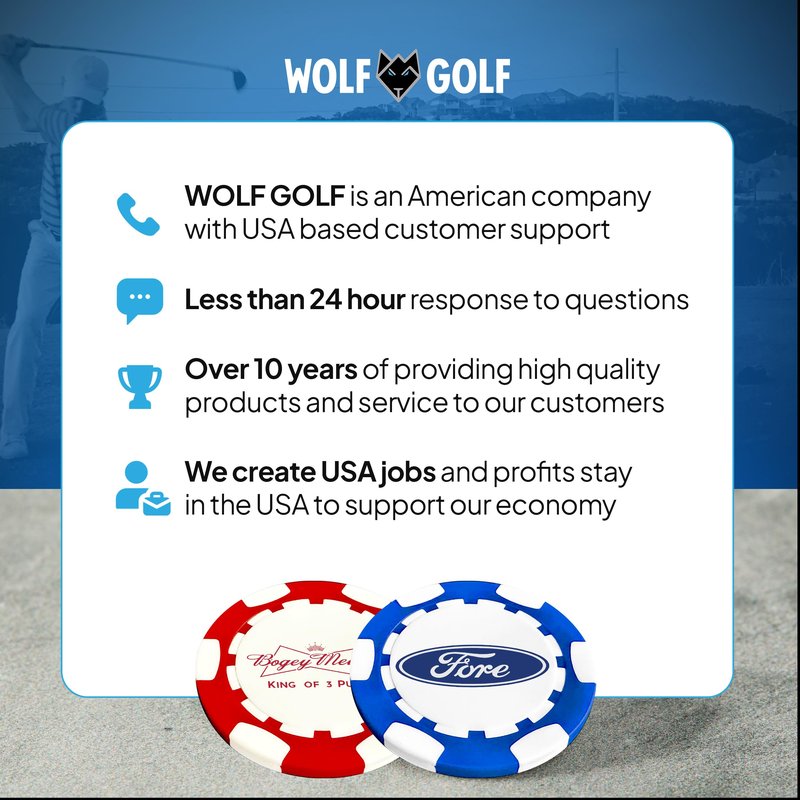Golf Ball Marker Poker Chips | 6 Pack | Choose Your Golf Gift Set | Golf Marker Mens Gifts | Funny Golf Gifts | Funny Golf Accessories for Men | Womens Golf Accessories