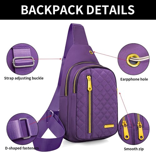 Aisijimo Small Sling Bag - Casual Crossbody Backpack for Men & Women | Compact & Stylish Design