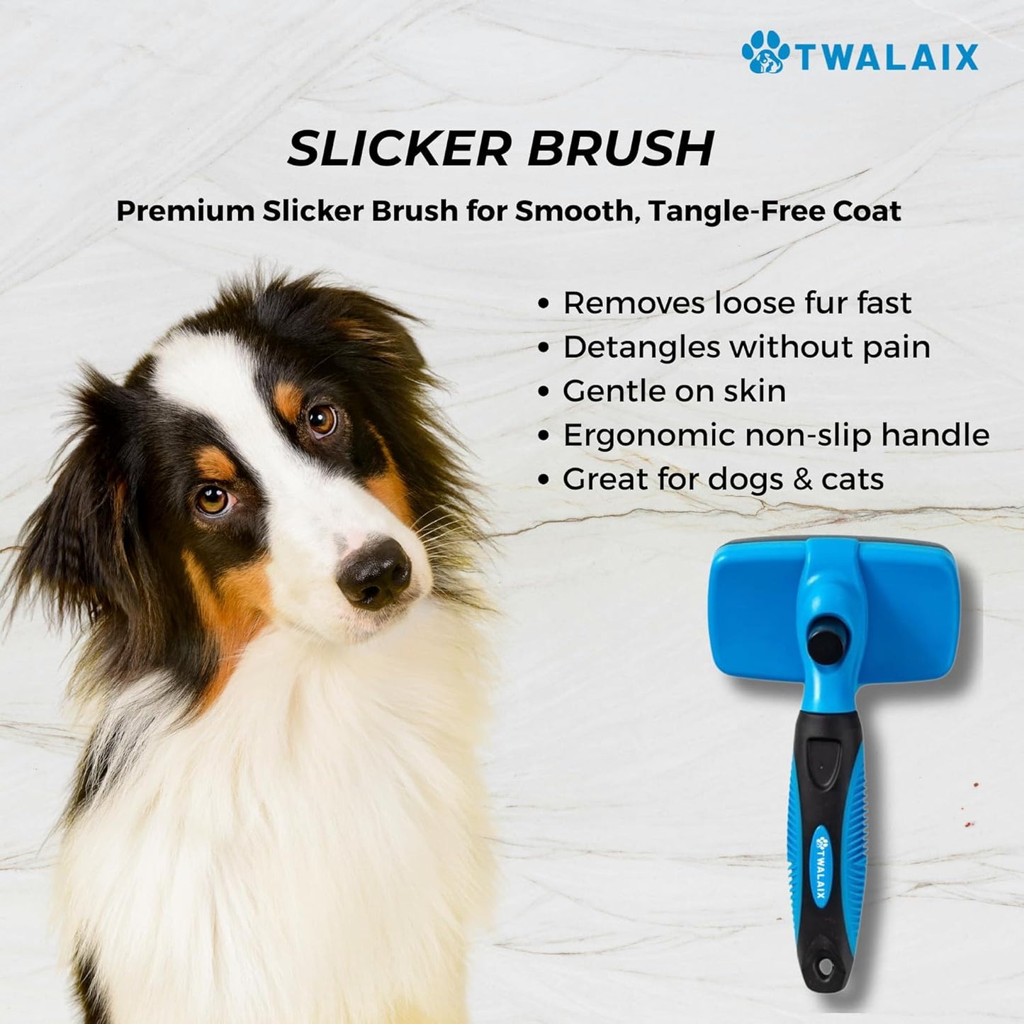 Skiennix 6-In-1 Pet Grooming Kit - Deshedding Brush, Nail Clipper & More for All Coat Types