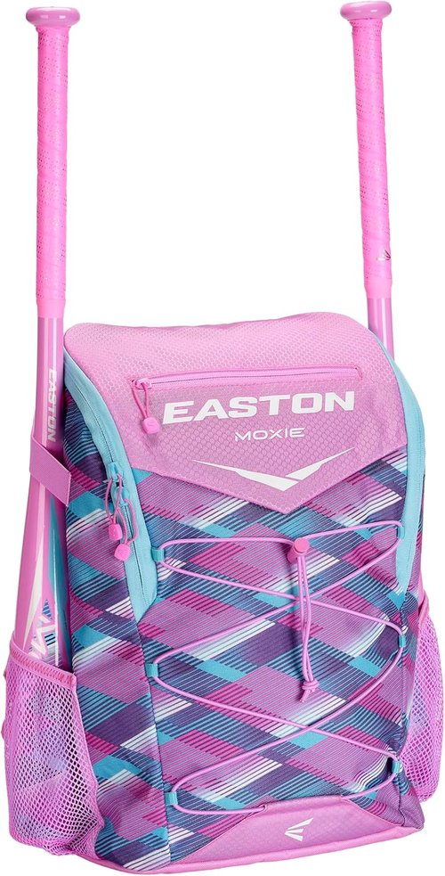 Easton MOXIE Backpack Equipment Bag - Versatile Baseball/Softball Gear for T-Ball, Rec & Travel - Multiple Styles