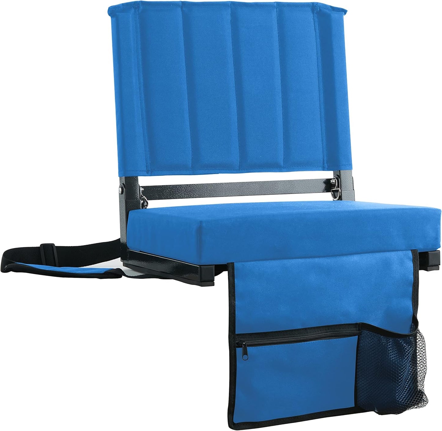 Sport Beats Stadium Seats - Comfortable Bleacher Chairs with Back Support & Thick Padding | Includes Shoulder Strap