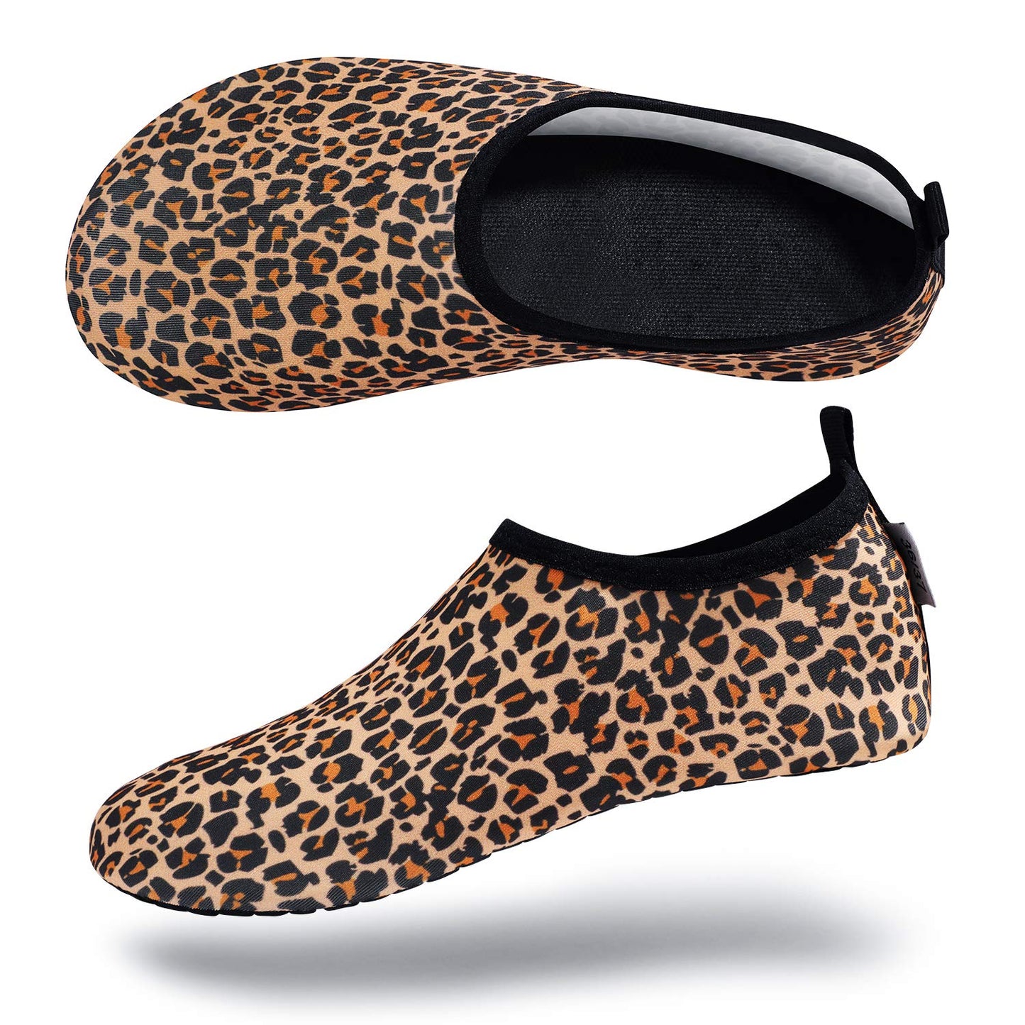 VIFUUR Water Sports Unisex Shoes Leopard Orange - 9-10 W US / 7.5-8.5 M US (40-41)