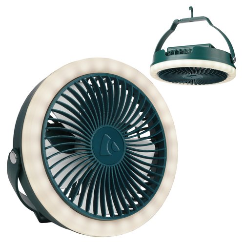 Coghlan's Portable Camping Fan with LED Light – Battery-Powered, Compact Design, Quiet Operation, USB Rechargeable for Tents, Outdoor Adventures, Emergency Use, and Travel