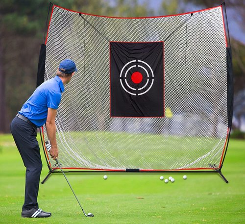 KAIDIDA Golf Practice Net Backyard 7x7FT: Durable Swing Training Target – Indoor Outdoor Garage Home Use – Portable for Adults & Men Golfer Beginners