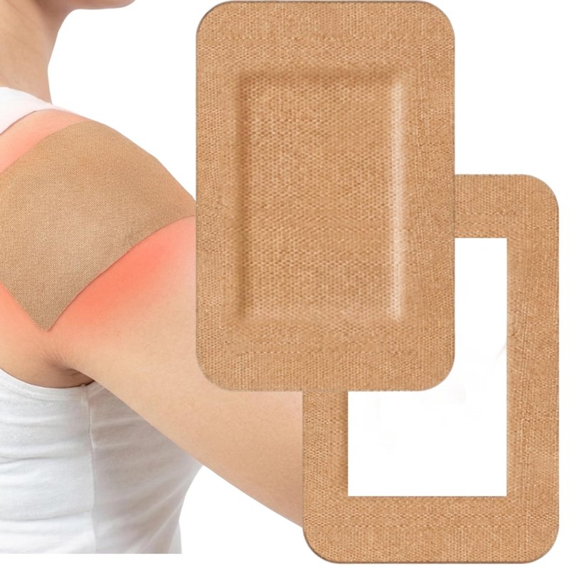 Geiserailie 24 Pcs Flexible Extra Large Adhesive Bandages 6" x 4" Big Sterile Fabric Breathable Adhesive Bandages Bulk with Non Stick Pad, Latex Free for Wound Care and First Aid Surgical