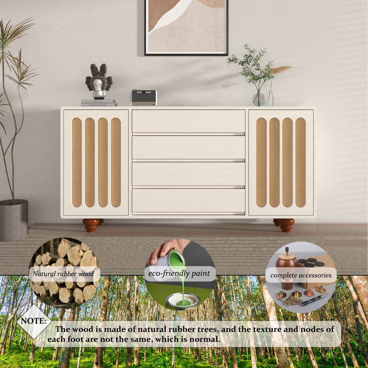 Xlroaafs 2 Inch Short Wood Legs for Furniture Set of 4,Wooden Furniture Couch & Sofa & Bench Legs Replacement Bed Support Frame Foot(Walnut Color)