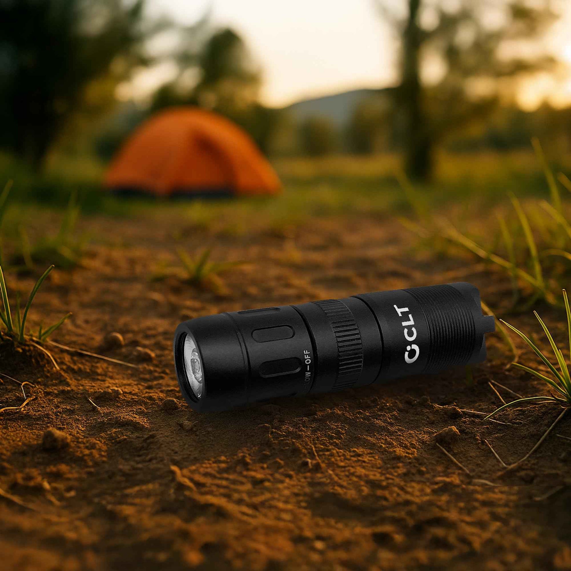 CLT Mini EDC Rechargeable Flashlight Magnetic Keychain, Snap on/off, 105 Lumen, Portable and Compact LED Keychain Flashlights - Durable Built-in Battery Ideal for Everyday Carry - Black