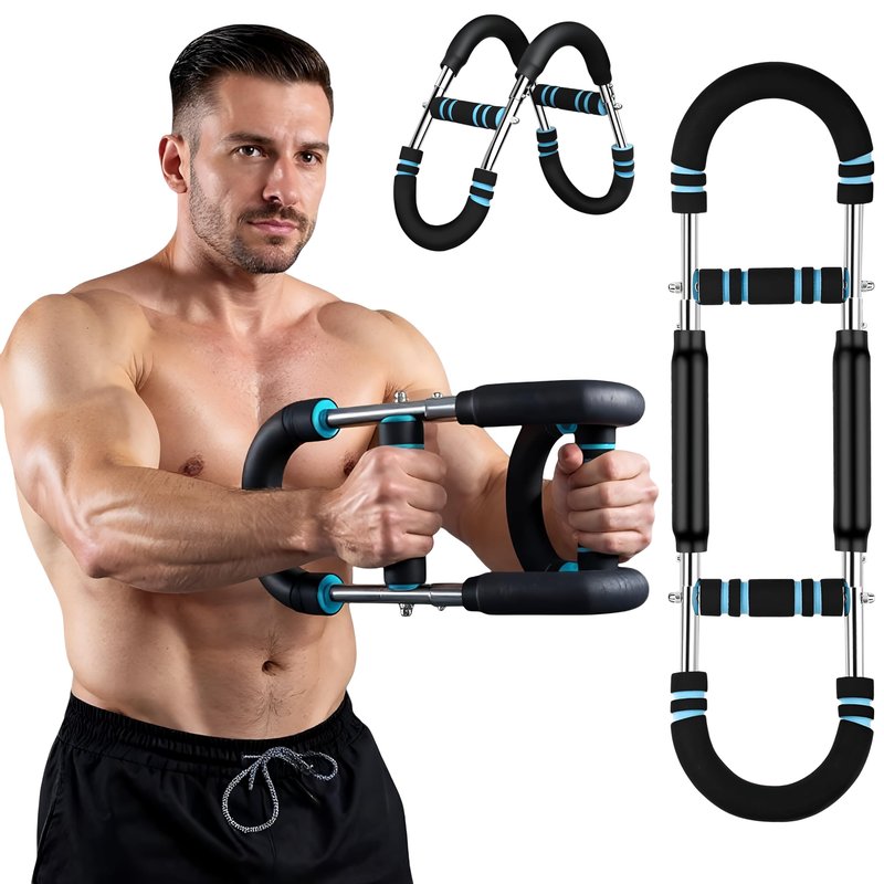 Twister Arm Exerciser Bar – Heavy Duty Adjustable Resistance (60-110 lbs) for Chest, Arms & Shoulders – Portable Home Fitness Equipment for Strength Training Anywhere
