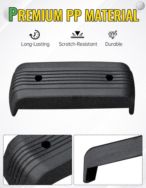 Front Bumper Assembly & Brush Guard Compatible with Club Car DS 1993-up Gas Electric Golf Cart Accessories, Durable Plastic Front Fascia Replacement OEM 1016868 for Club Car DS Bumper