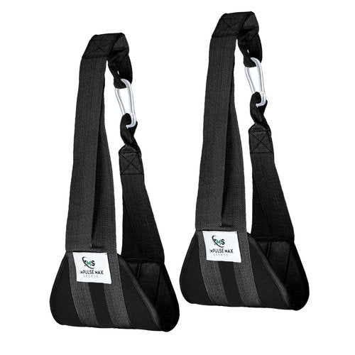 Impulse Max Sports Ultimate AB Straps for Pull-Up Bar | Durable Nylon Leg Raise for Core Strength & Six-Pack Abs Training | Ideal for Men & Women (Pair)