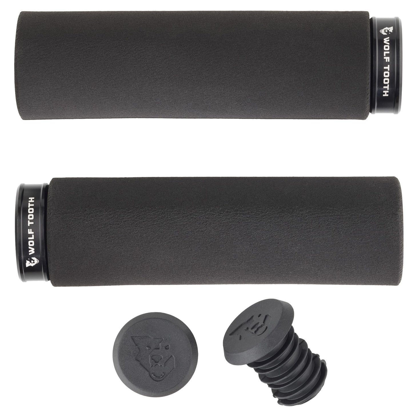 Wolf Tooth Lock-On Fat Paw Grip - Black Grip with Black Collar