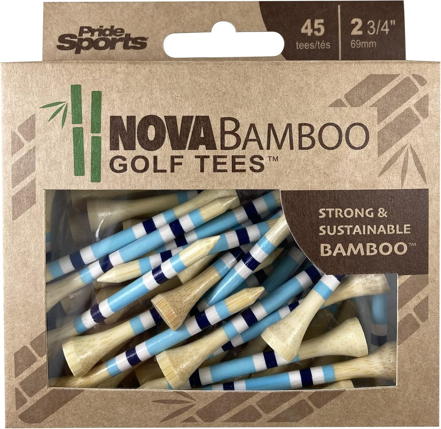 PrideSports Golf Tees - Durable, High-Performance Design for Optimal Accuracy | 50 Count