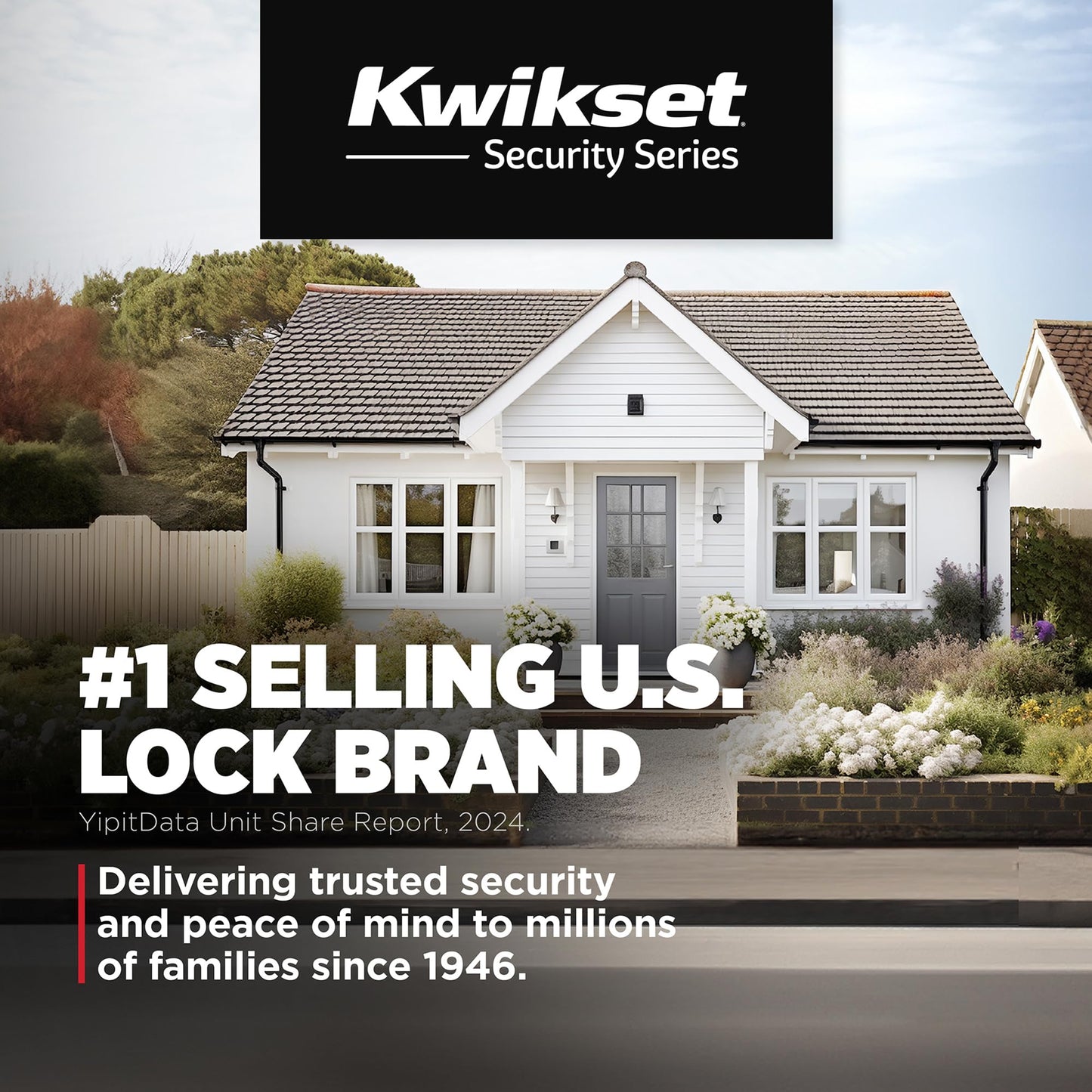 Kwikset Maven Interior Privacy Door Knob with Lock, Round Door Handle for Bathroom and Bedroom, Satin Nickel Keyless Turn Lock Doorknob, with Microban Protection