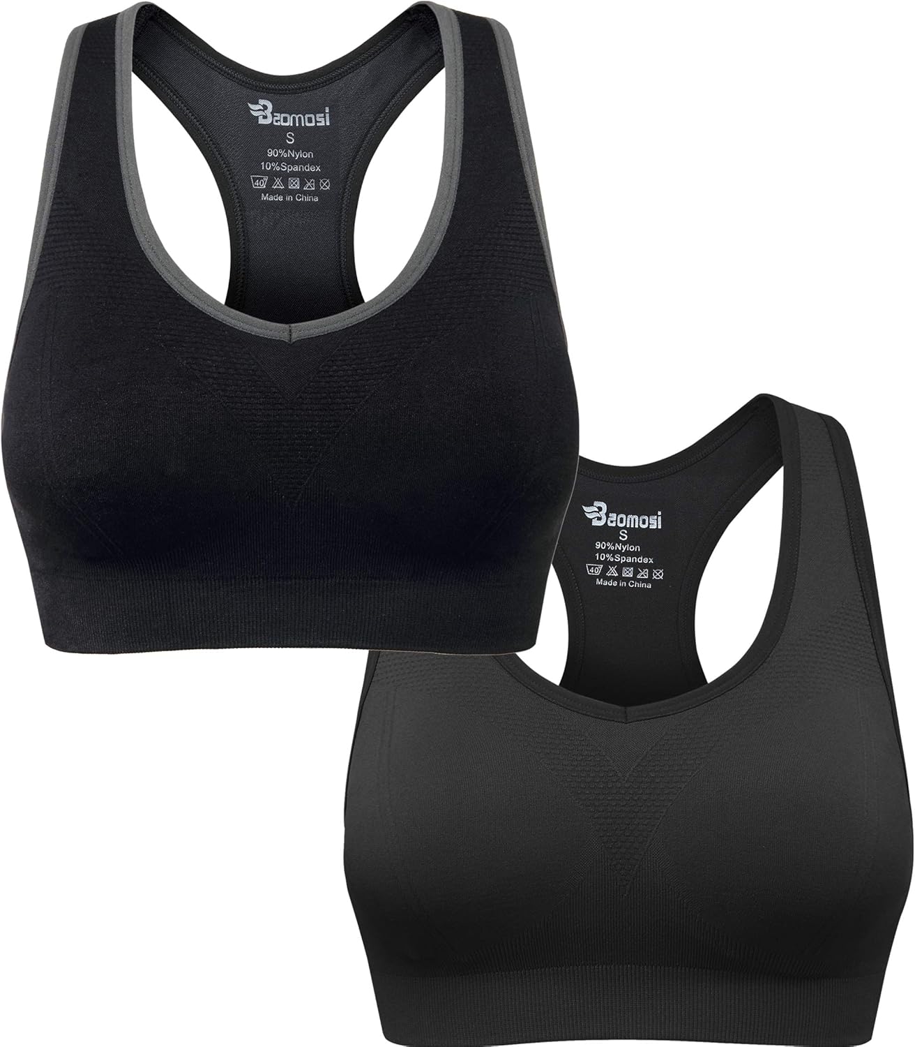 Skiennix Women's High Impact Seamless Racerback Sports Bra - Ideal for Yoga & Gym Workouts