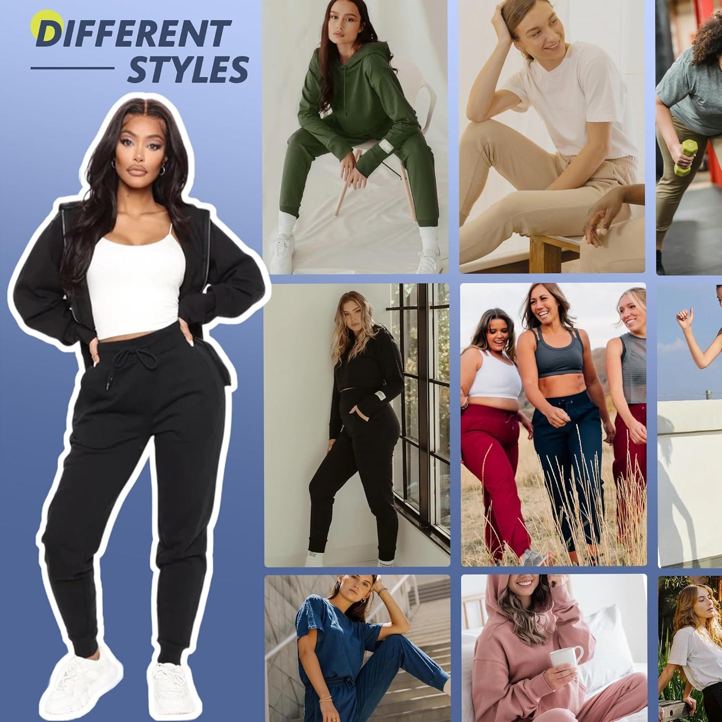 Skiennix Joggers for Women - Lightweight Comfy Sweatpants with Pockets | Perfect for Workout & Lounge