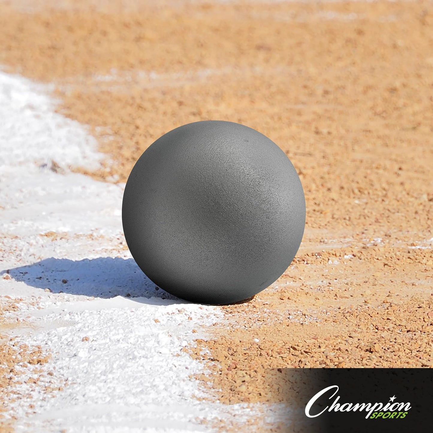 Champion Sports 4 K Iron Shot Put , Black, 4 x 4 Inches