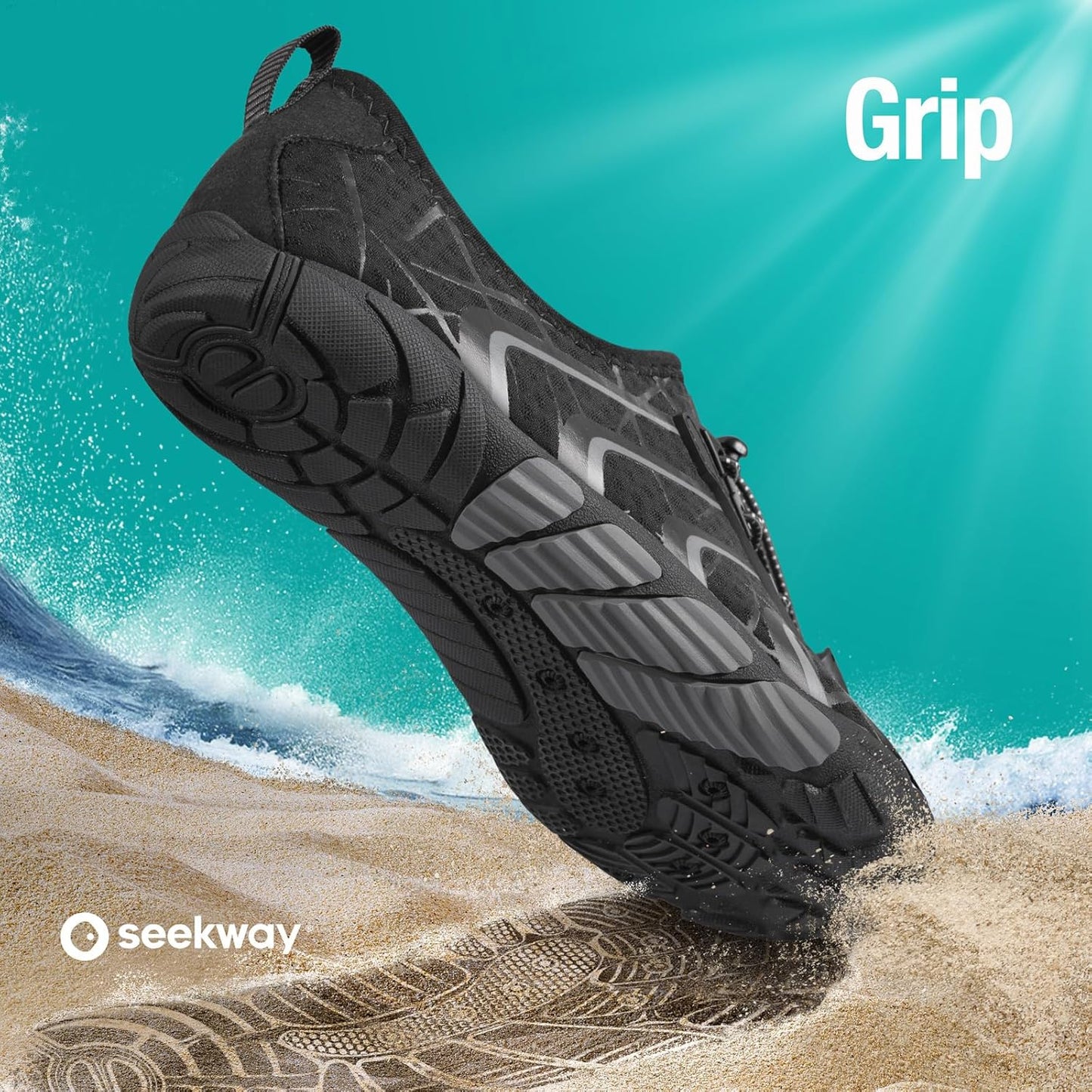 SEEKWAY Water Shoes - Quick-Dry Aqua Socks for Men & Women | Ideal for Beach, Swim, Hiking & Kayaking