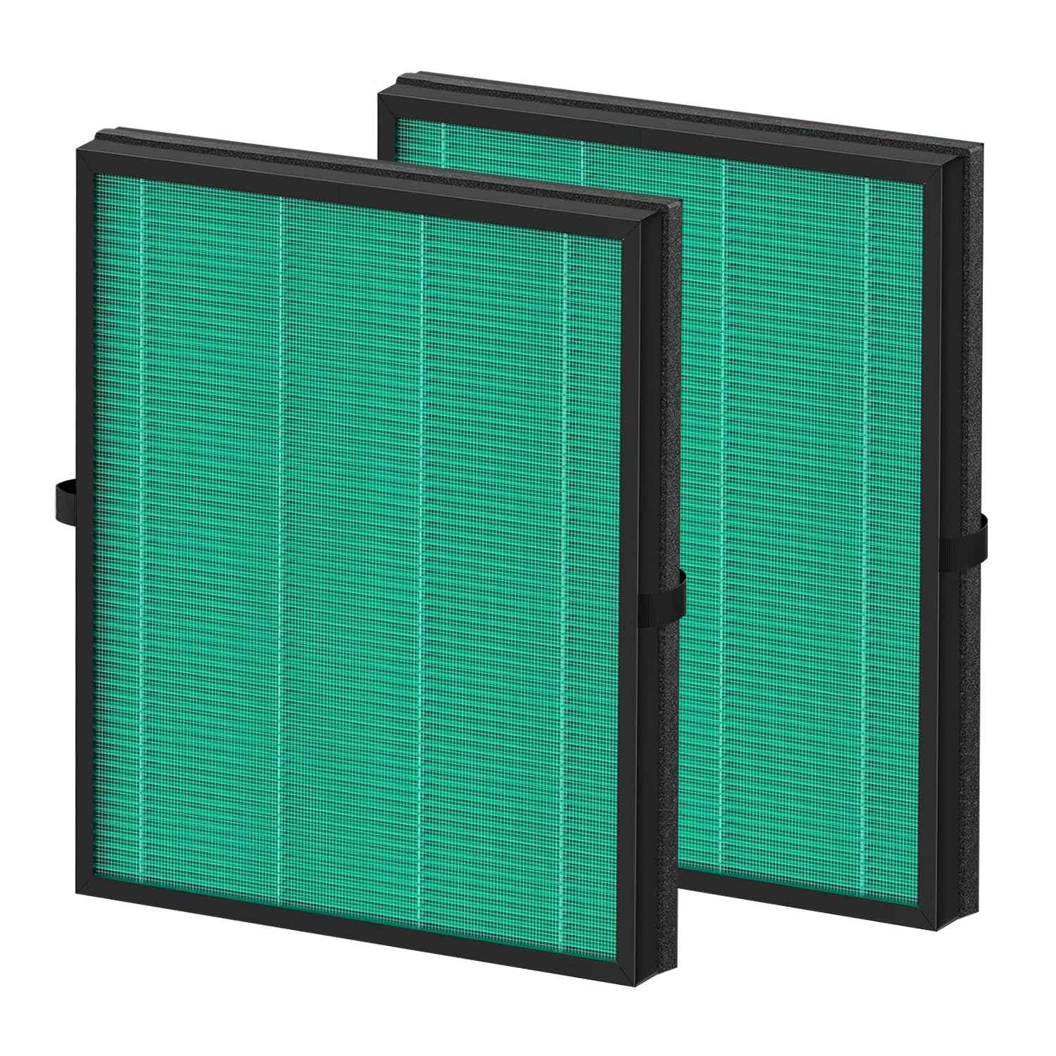 Jusfoouo 2-Pack MK04 Air Filter Replacement, Compatible with MK04 MG04JH Air Purifier Models, 4-in-1 H13 True HEPA Filter for Pet Dander, Dust, Pollen, and Hair – Pet Dander Version