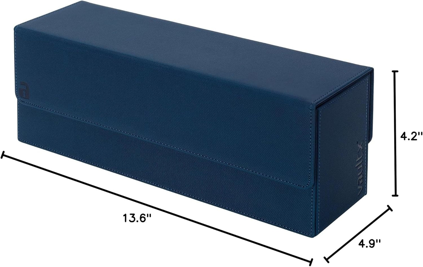 Vault X Trading Card Storage Box - Premium Exo-Tec Material, Detachable Magnetic Lid & Dividers | Organize TCG & Sports Cards (Blue)