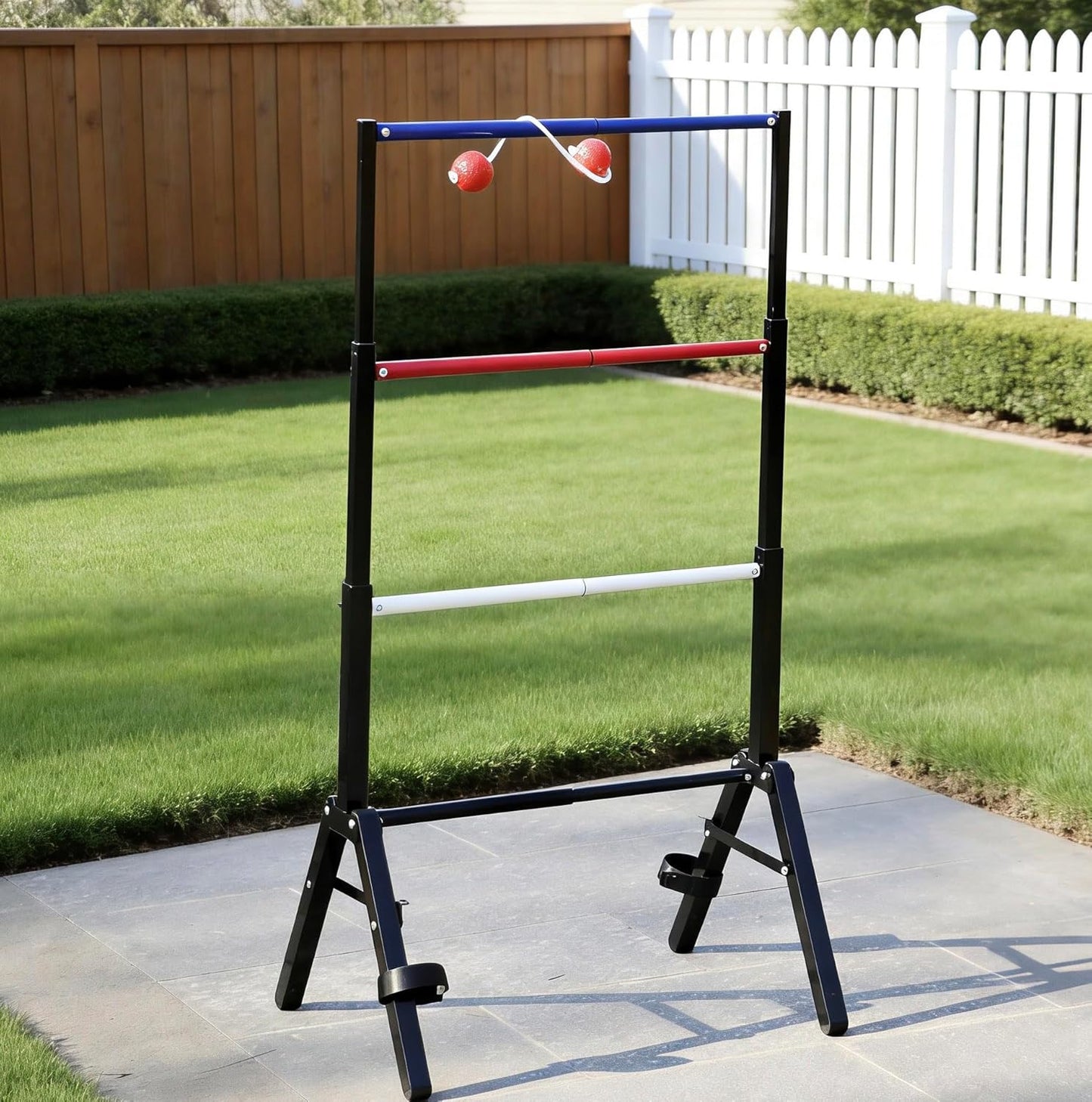 Skiennix Metal Ladder Ball Set - Portable Ladder Toss for Outdoor Fun | Includes Carrying Case, 6 Bolas & Scoreboard