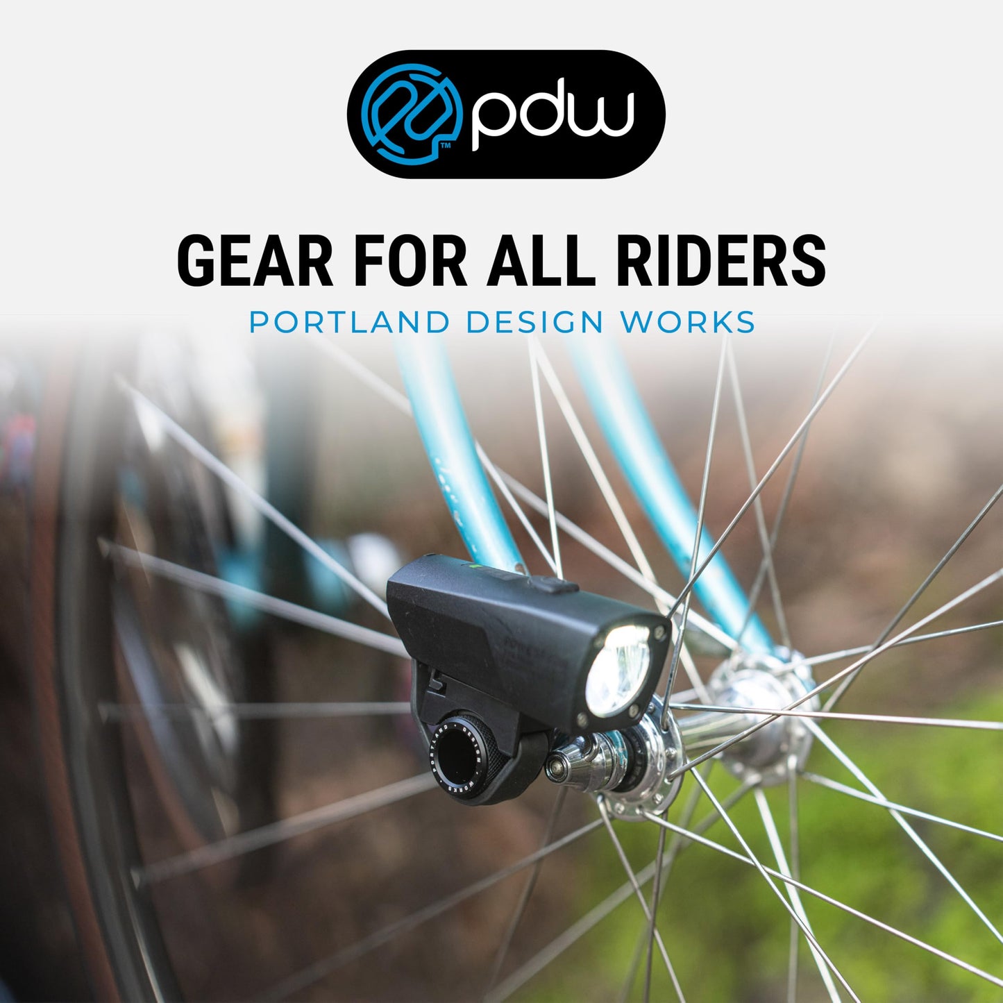 Portland Design Works Eyelet Front Light Mount - Adjustable Bicycle Lights Front and Rear, Headlight Eyelet Mount for Bike, Black