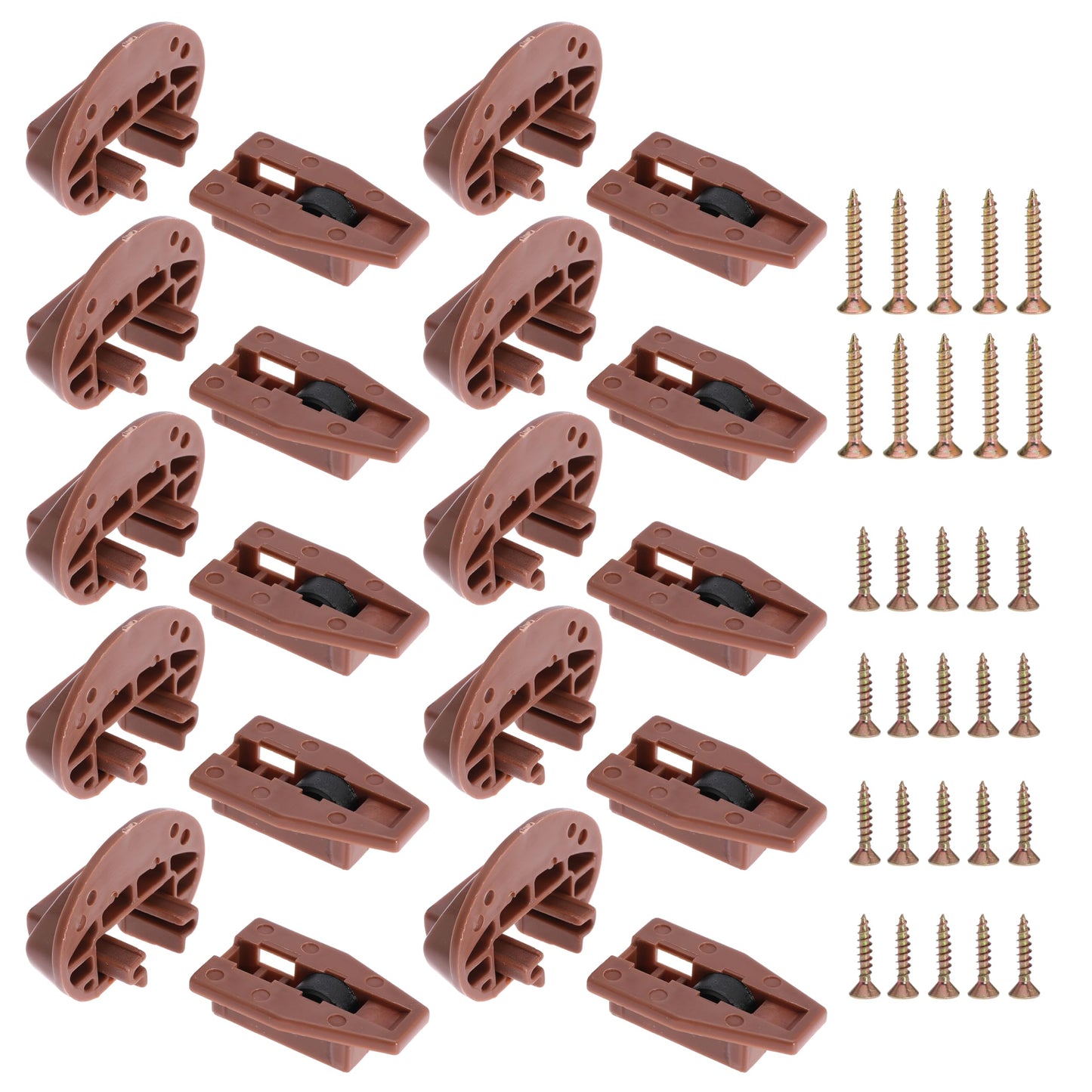 10PCS Drawer Slide Track Guide Glide for kenlin for Rite Trak 2 for Center Mount Drawer for Dressers, for Hutches and for Nightstand Drawer