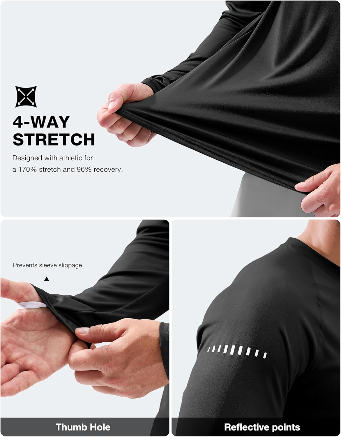 Skiennix Men's Sun Protection Long Sleeve Shirt - UPF 50+ Fabric for Ultimate UV Defense