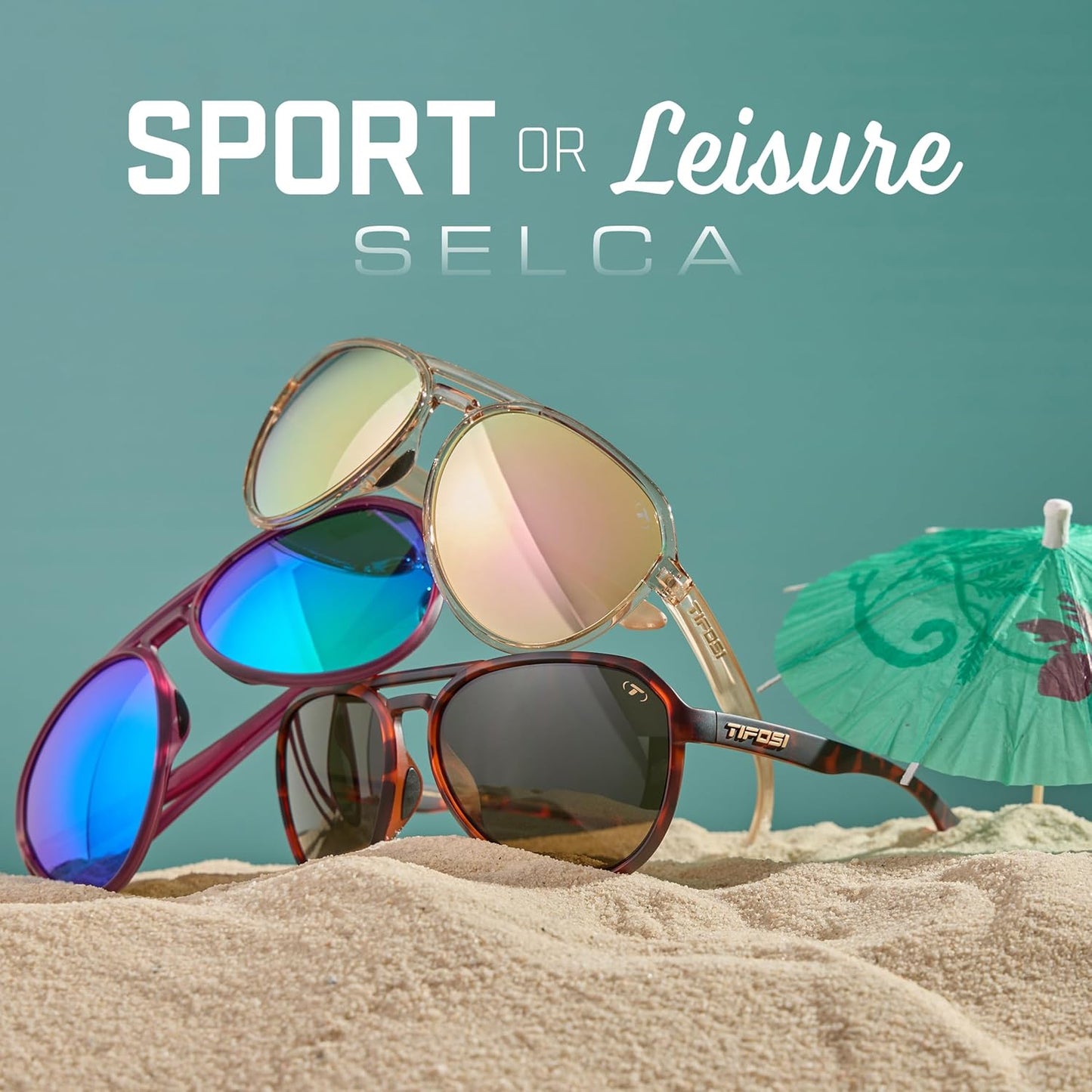 Selca Tangle-Free Aviator Sunglasses for Men & Women - Perfect for Golf, Hiking, and Active Lifestyles