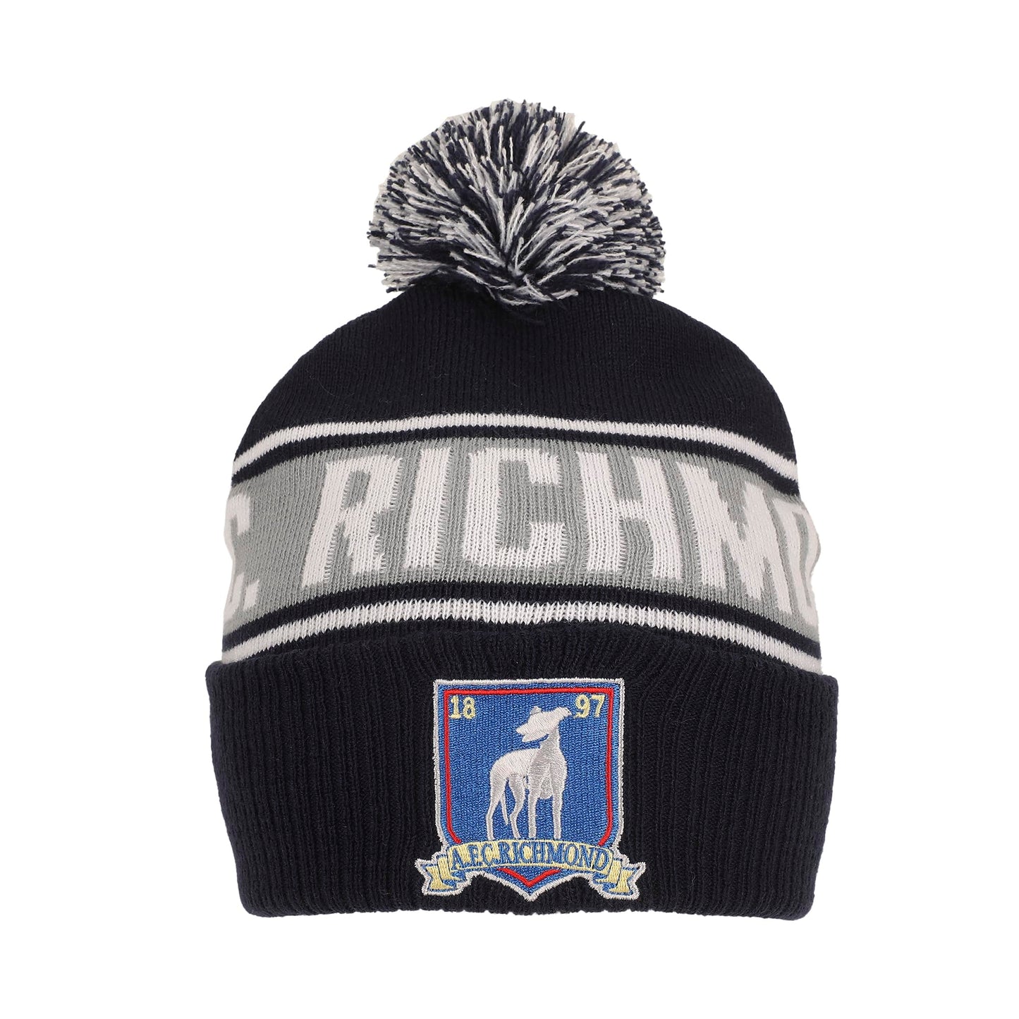 Bioworld Ted Lasso Jacquard and Logo Black Cuff Beanie