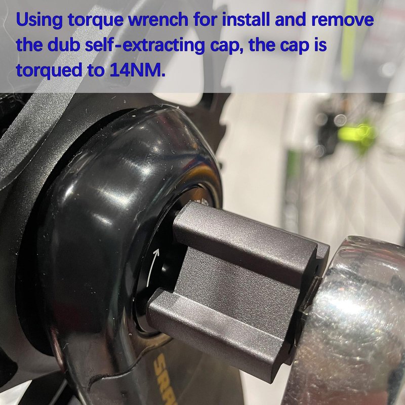 BININIU Dub Cap with Install Removal Tool for SRAM Dub BB30, Cap Tool for SRAM Dub Self Extracting Cap, Dub Puller Tool,Metal