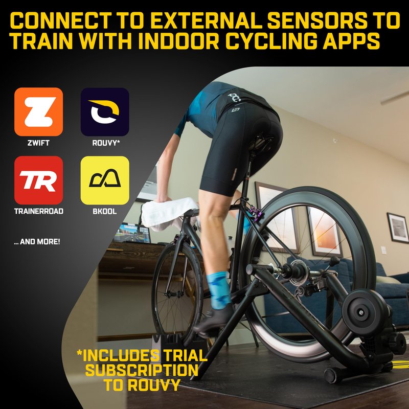 Saris Magnetic Indoor Bike Trainer, Magnetic Resistance, Compatible with Zwift App