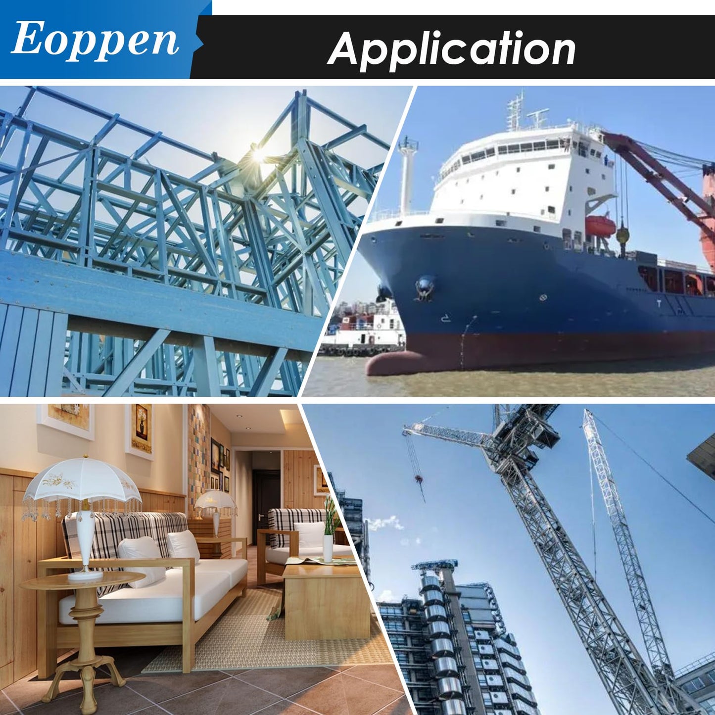 Eoppen 230Pcs SAE Roll Pin Assortment Set - Slotted Spring Pins Steel Split Expansion Pin 10 Sizes 1/16 5/64 3/32 1/8 5/32 3/16 7/32 1/4 5/16 3/8 Inch for Home Improvement Automotive Repair